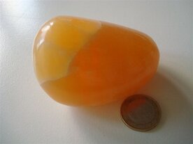 Calciet oranje knuffelsteen Mexico