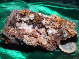 Cerussiet kristallen op matrix Mexico