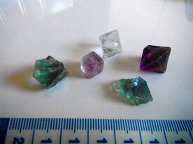 FLUORIET DIVERSE KLEUREN.   5 STUKS