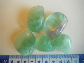 Trommelstenen Fluoriet Groen    100 gram