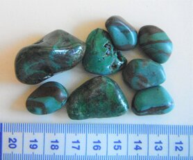 Trommelstenen Chrysocolla    58 gram