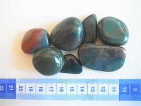 Trommelstenen Heliotroop  107 gram