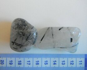 Trommelstenen Toermalijnkwarts  75 gram