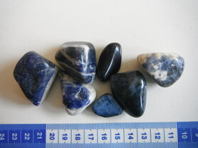 Trommelstenen Sodaliet  122 gram